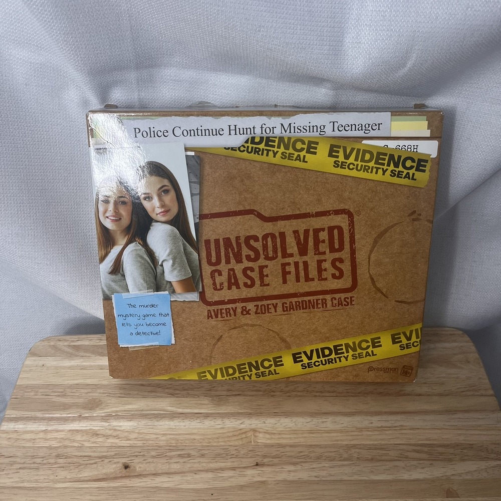 Cold Case Murder Mystery Game Avery and Zoey Gardner Investigation Kit